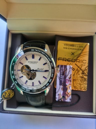 Reloj Fredric Automático Correa de Cuero Negro
