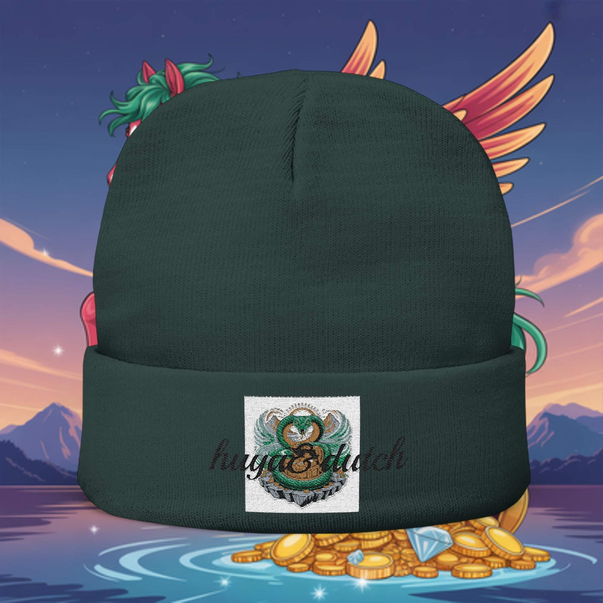 Knit Beanie (Embroidery)