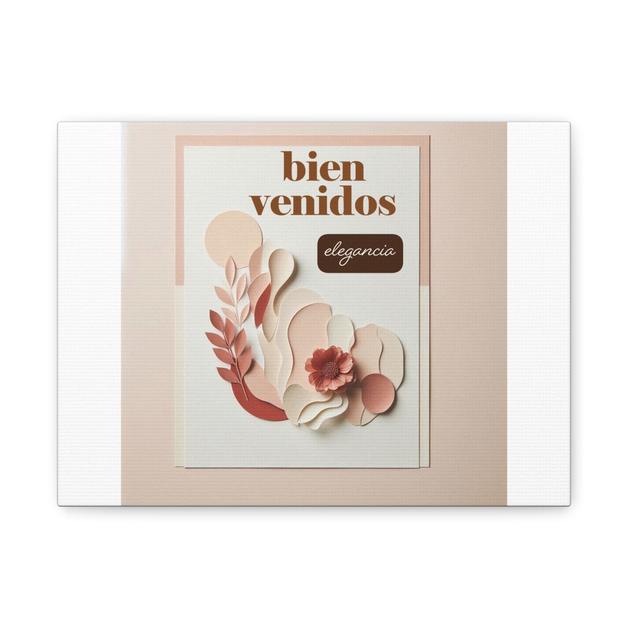 Elegant Welcome Canvas Art Print