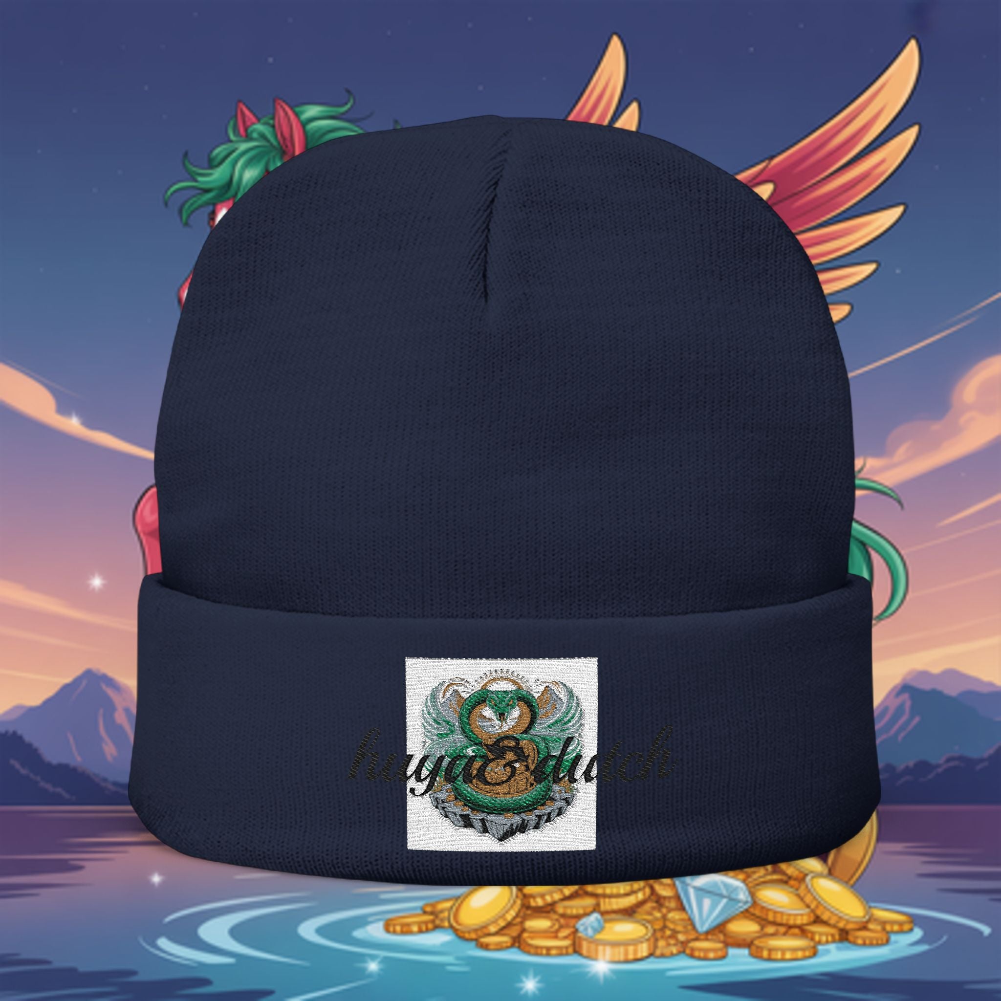 Knit Beanie (Embroidery)