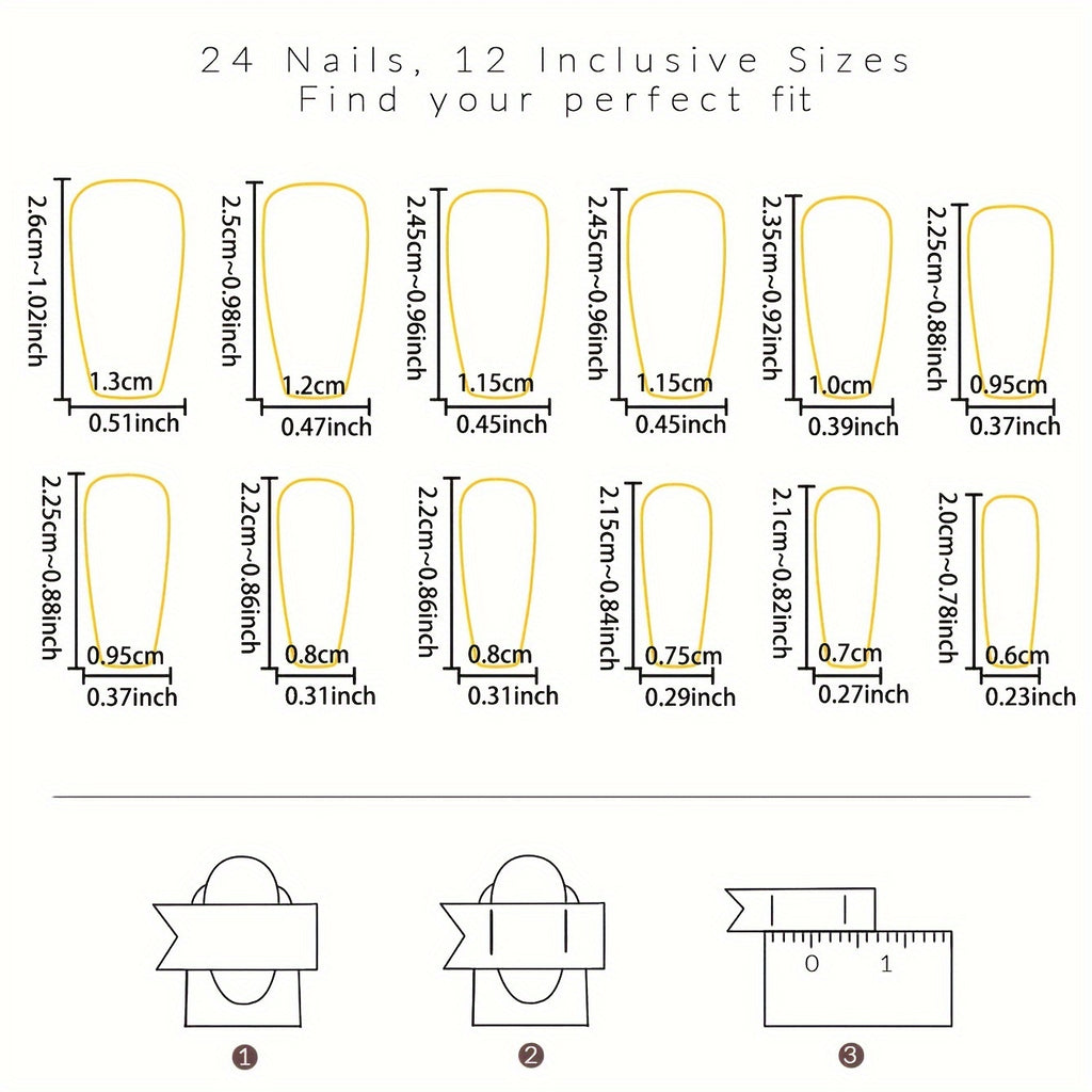 A Pack of 24 Ballet-Shaped Press-On Nails Featuring a Sweet And Cool Butterfly Design, Glossy Finish, Suitable for Women And Girls in The False Nail Category.