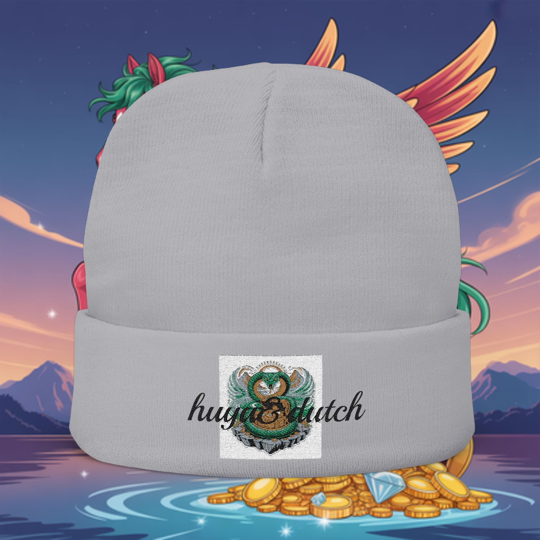 Knit Beanie (Embroidery)