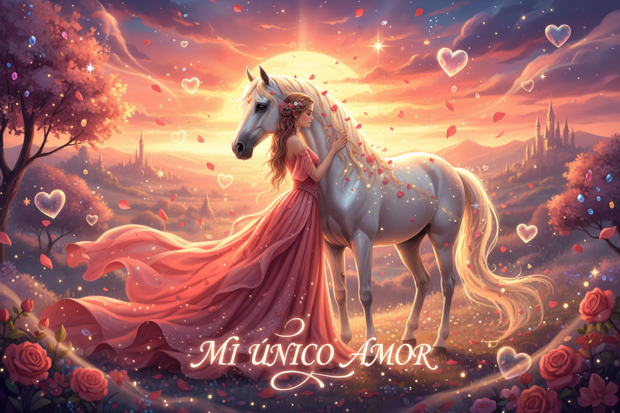 Avatar Digital - Mi Único Amor (Mujer y Caballo Atardecer)