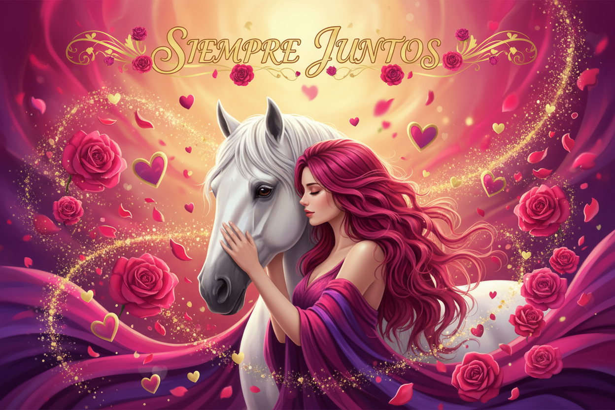Avatar Digital Romántico - Siempre Juntos (Mujer y Caballo)
